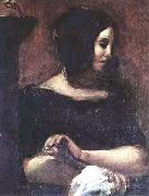 Eugene Delacroix George Sand oil painting